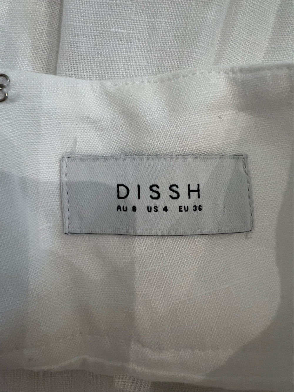 DISSH Aisle white linen crop top and long skirt set - Picture 10 of 10